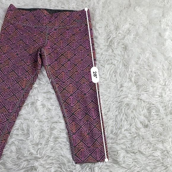Women’s Victoria Secrets Pink Yoga Multicolored Crop Logo Legging’s (S) DY22 - Picture 6 of 8